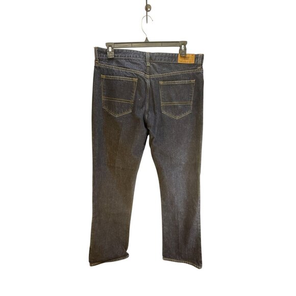 Tommy Hilfiger Mens Heritage Bootcut Denim Jeans Size 36x34 Dark Wash Streetwear - Picture 2 of 8